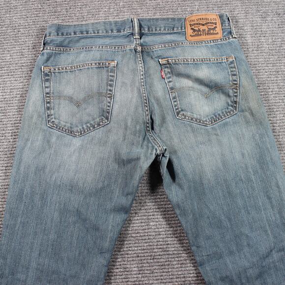 Levi’s 527 Jeans Mens 34x34 Light Wash Slim Bootcut Zip Fly - Picture 7 of 11